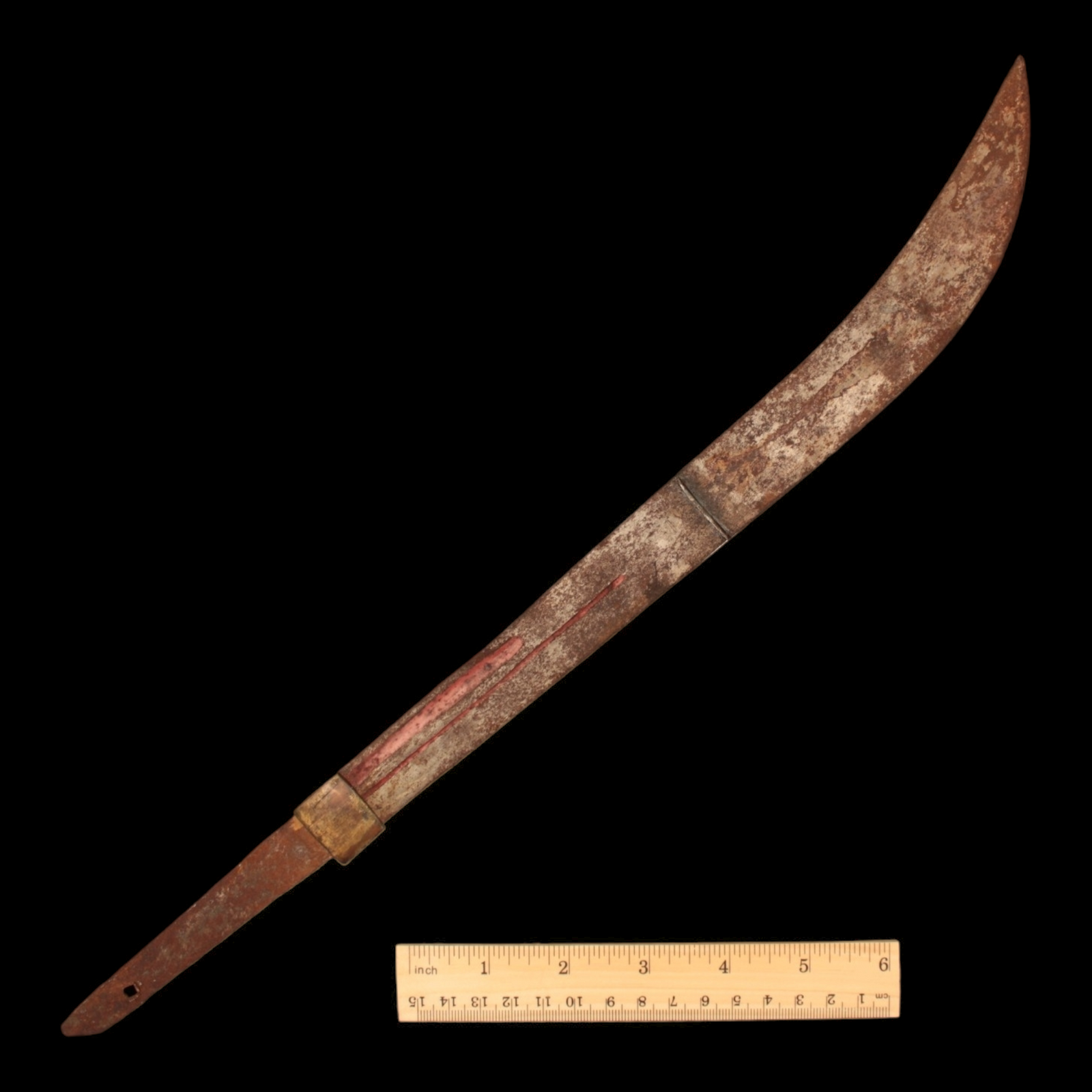 Japanese Fragmented Naginata, Glued (17 inches) - c. 1700s to 1800s CE - Edo or Meiji Era