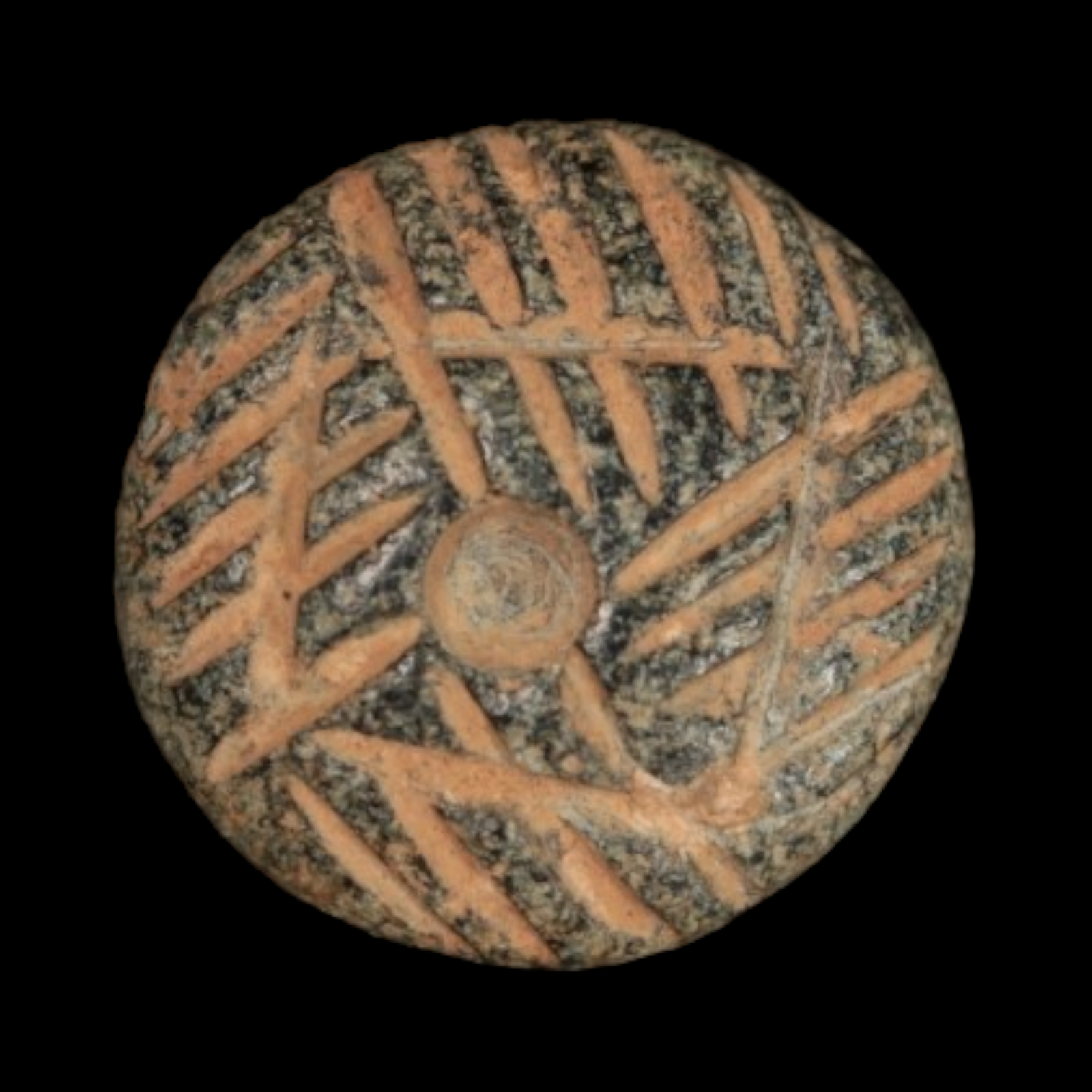 Mesopotamian Stone Seal Stamp, 15mm - c. 4000 – 3000 BCE - Western Mesopotamia - 10/4/23 Auction