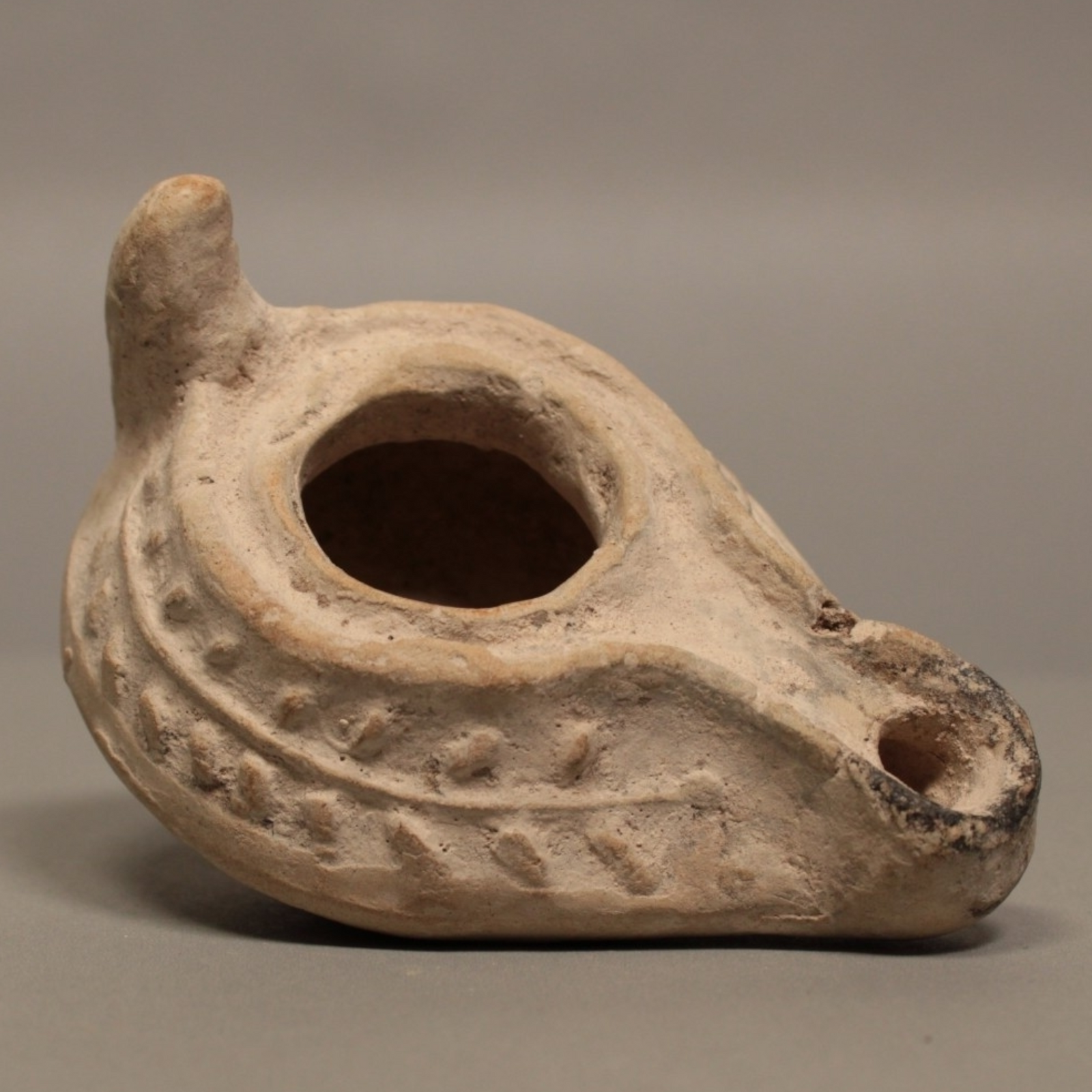 Byzantine Oil Lamp, 5th Century - c. 400 to 500 CE - Byzantine Empire - 10/10/23 Auction