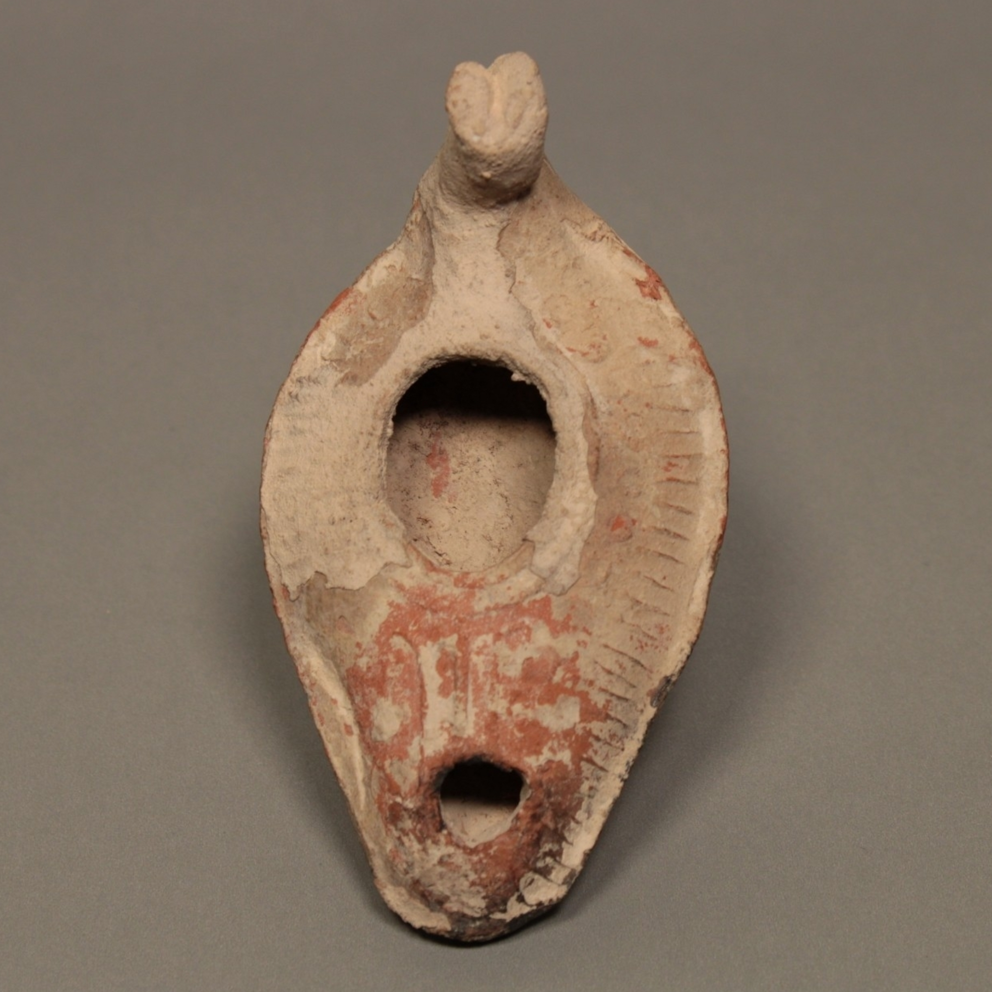 Byzantine Oil Lamp, 5th Century - c. 400 to 500 CE - Byzantine Empire - 10/10/23 Auction