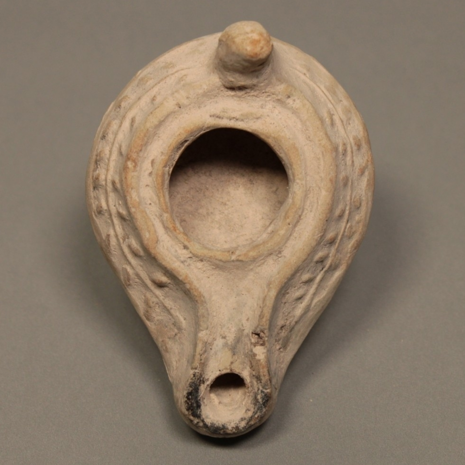 Byzantine Oil Lamp, 5th Century - c. 400 to 500 CE - Byzantine Empire - 10/10/23 Auction