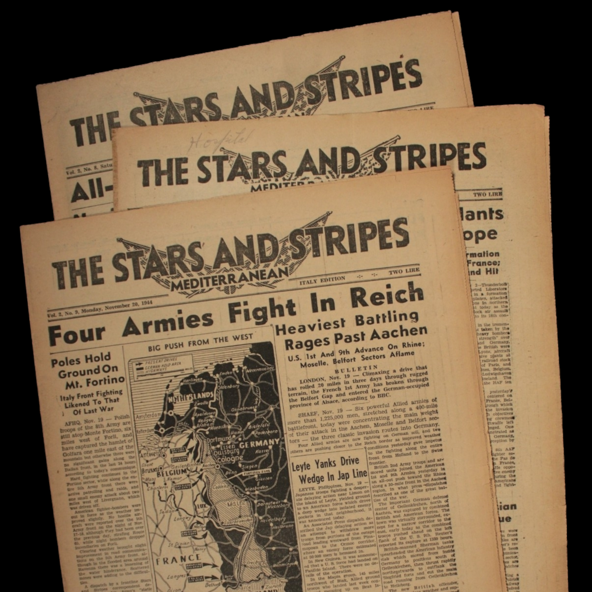 Stars and Stripes Newspaper, European Edition - 1942 to 1945 - World War II