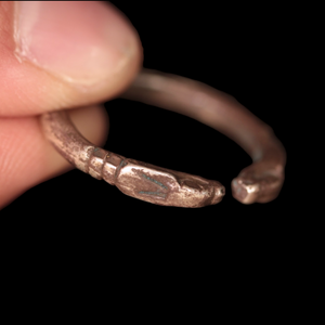 Achaemenid Empire, Serpent Headed Silver Ring - c. 530 to 350 BCE - Ancient Middle East - 10/25/23 Auction