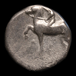 Tarentum, Greek Didrachm, Horseman & Taras Riding Dolphin - c. 380 to 340 BCE - Magna Graecia, Italy