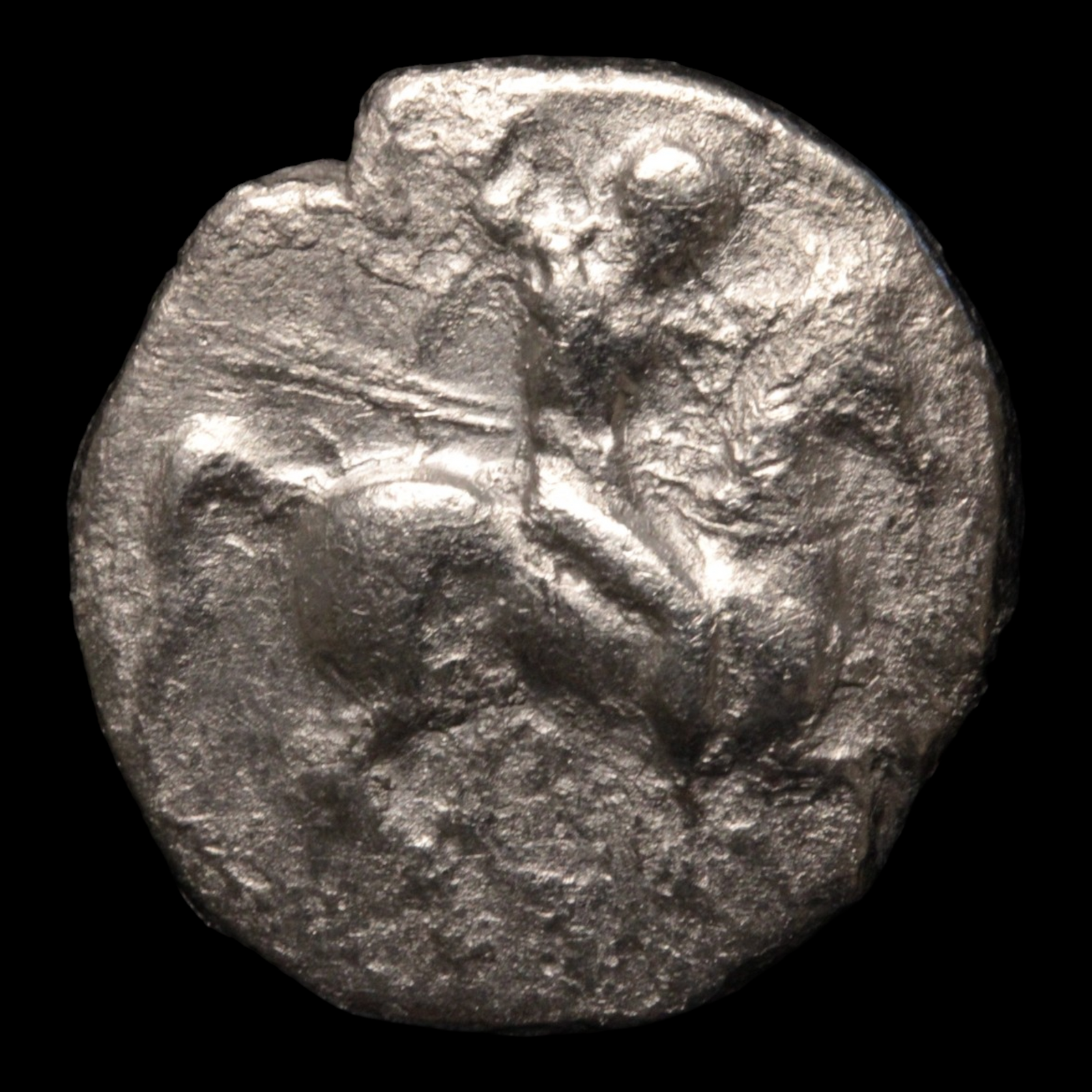 Tarentum, Greek Didrachm, Horseman & Taras Riding Dolphin - c. 380 to 340 BCE - Magna Graecia, Italy