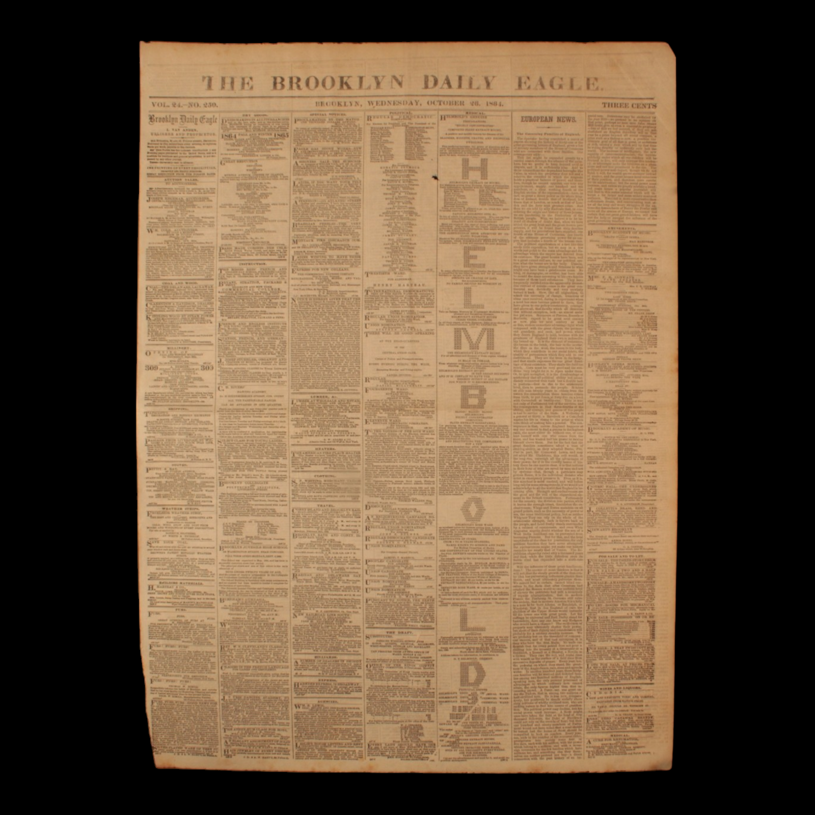 Brooklyn Daily Eagle, Civil War Issues