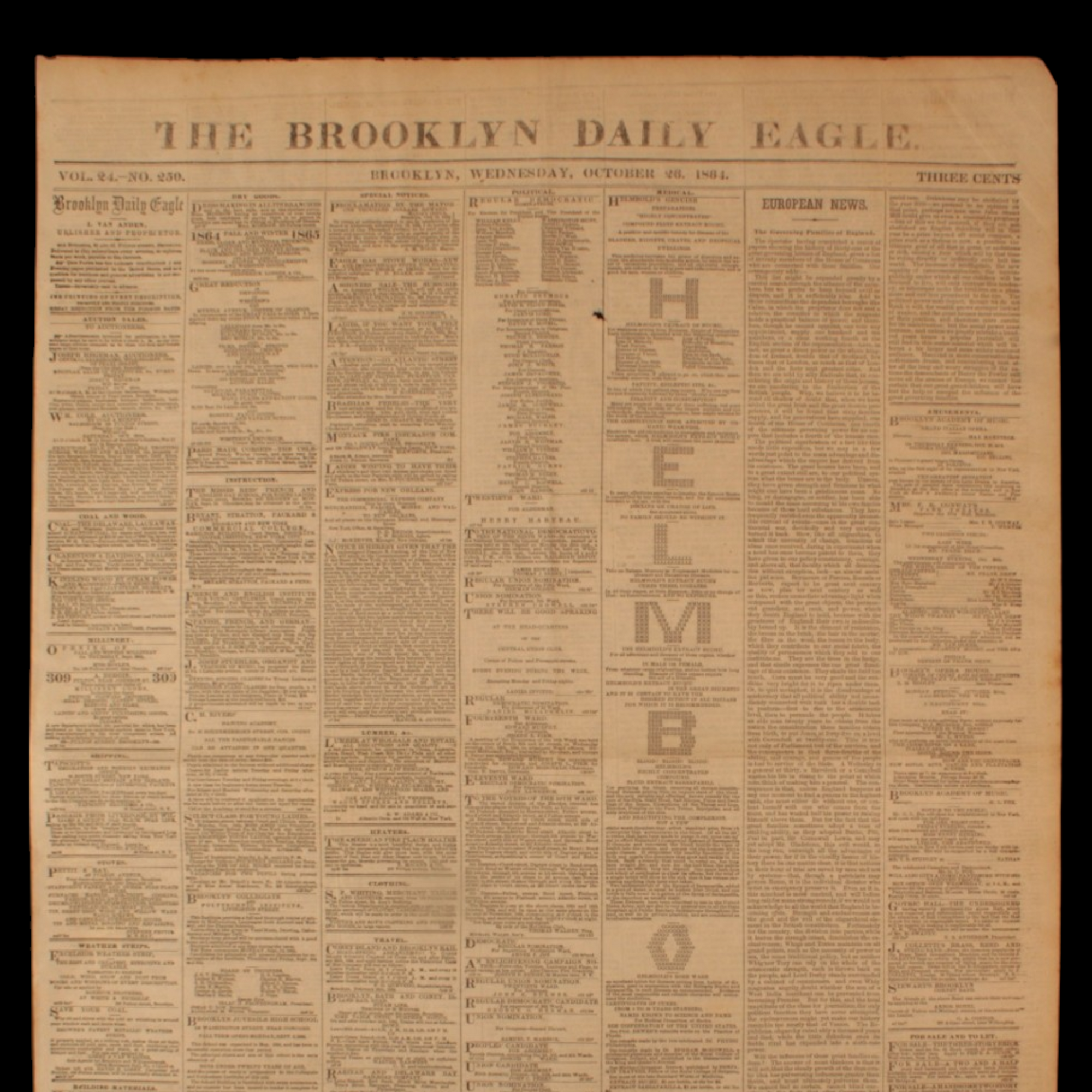 Brooklyn Daily Eagle, Civil War Issues