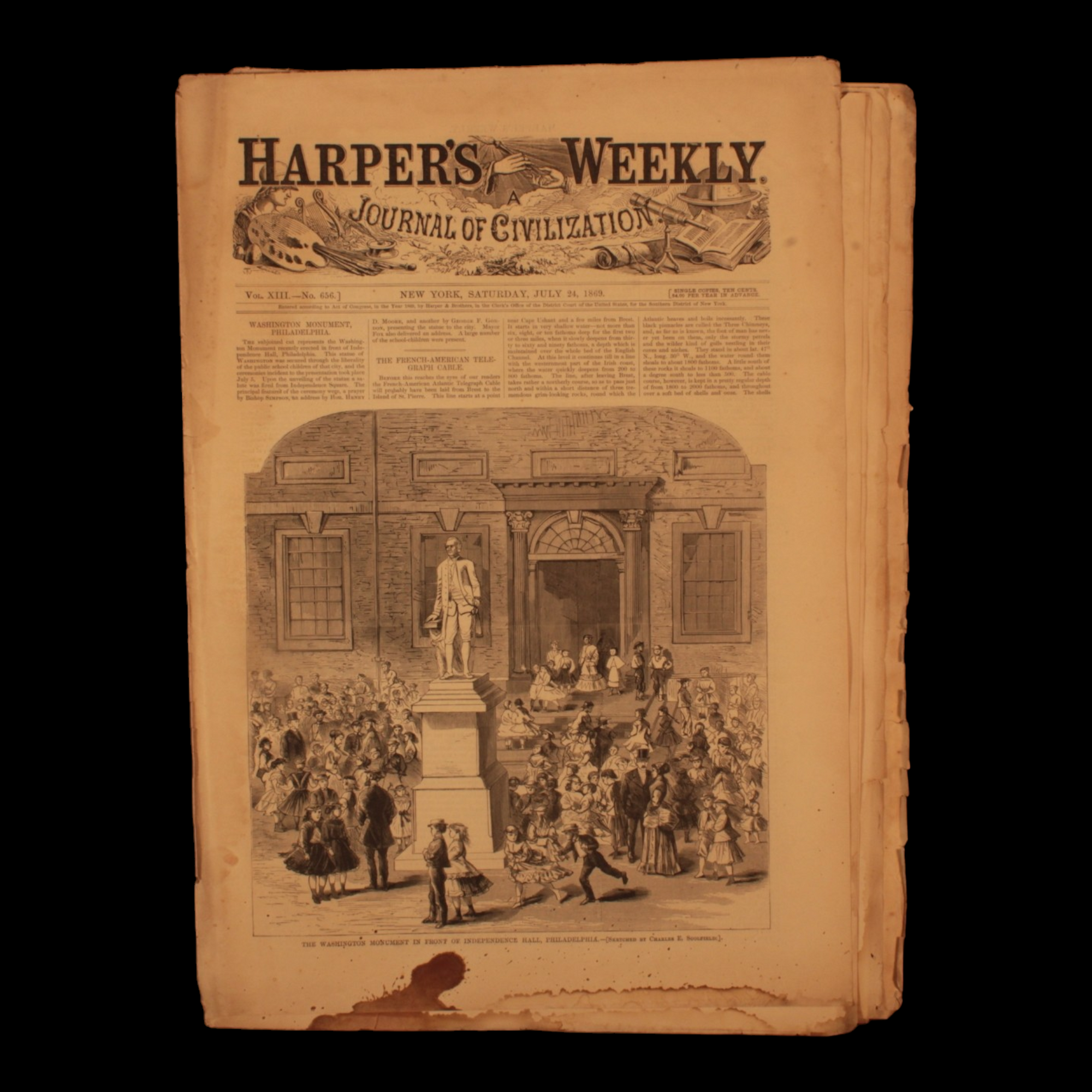 Harper's Weekly — July 24th, 1869 (Includes Supplement)