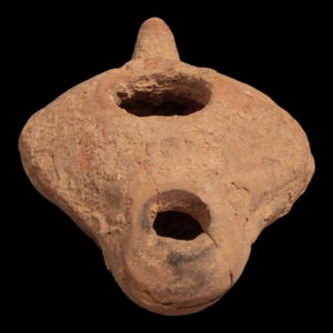 Late Roman Oil Lamp, 3.3 inch - c. 100 to 476 CE - Middle East