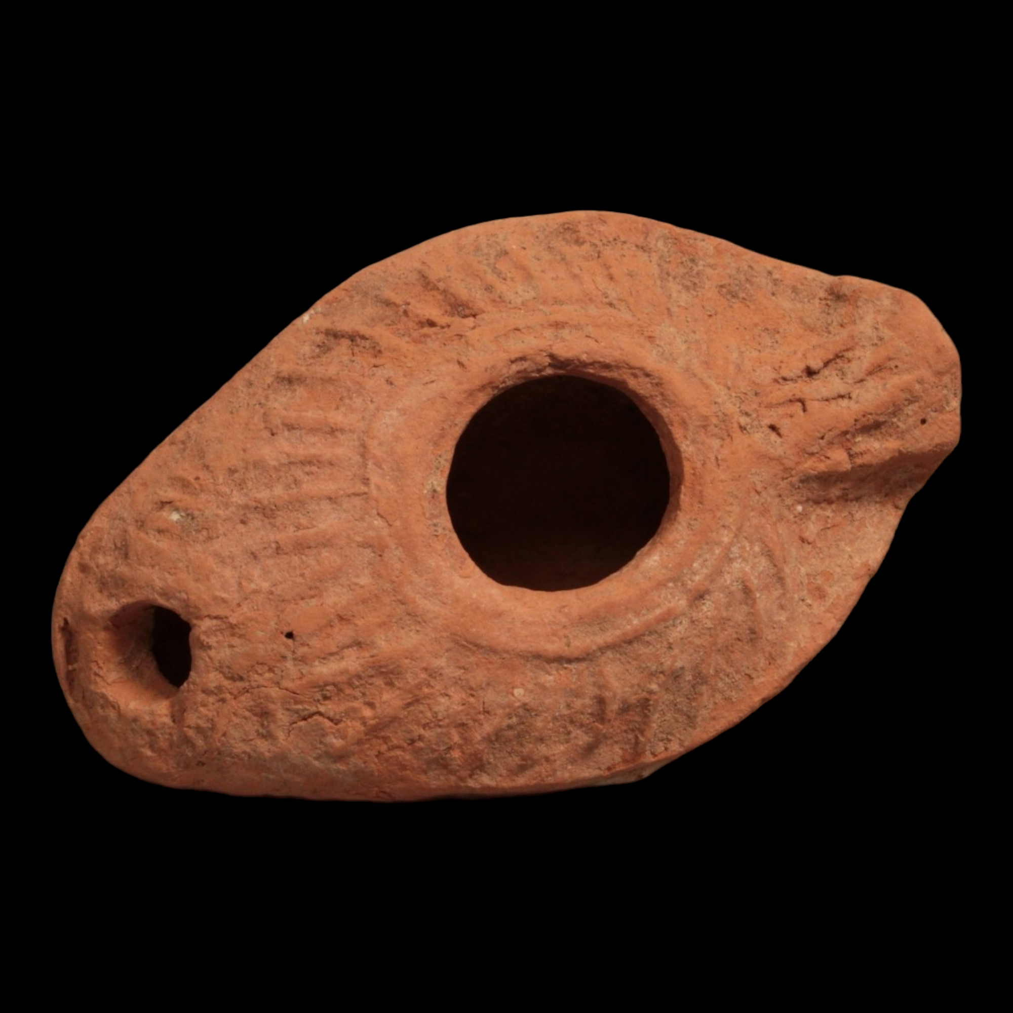 Byzantine Oil Lamp, 3.6 inch - c. 300 to 600 CE - Middle East