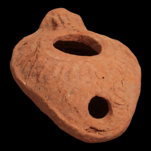 Byzantine Oil Lamp, 3.6 inch - c. 300 to 600 CE - Middle East