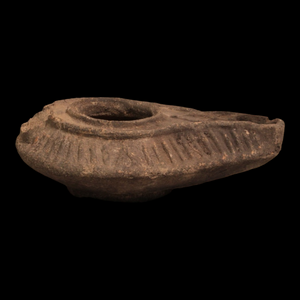 Byzantine Oil Lamp, 3.5 inch - c. 400 to 700 CE - Middle East
