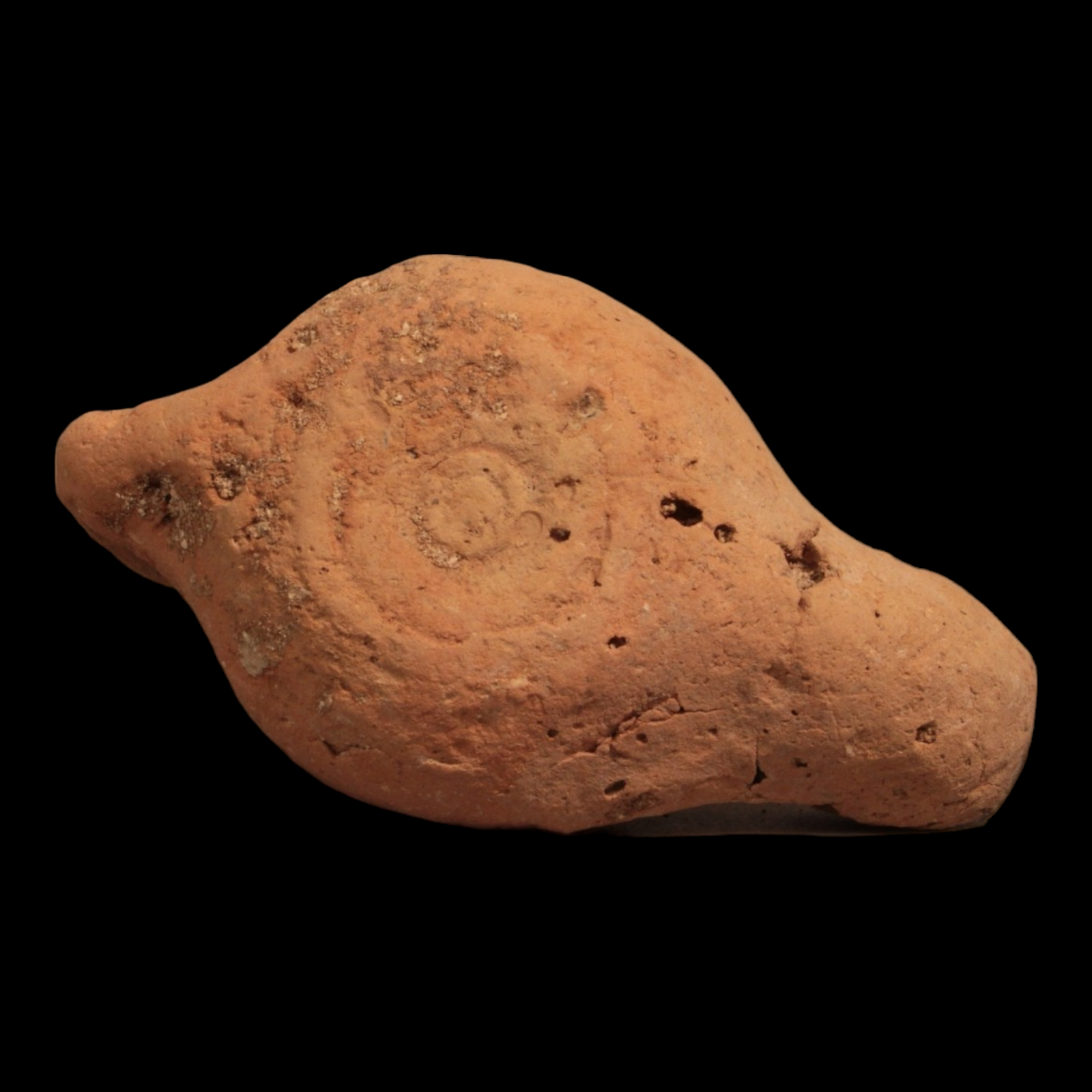 Roman Oil Lamp, 3.7 inch - c. 100 to 300 CE - North Africa