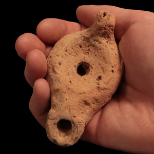 Roman Oil Lamp, 3.7 inch - c. 100 to 300 CE - North Africa