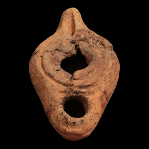 Late Roman Oil Lamp, 3.8 inch - c. 300 to 600 CE - Middle East