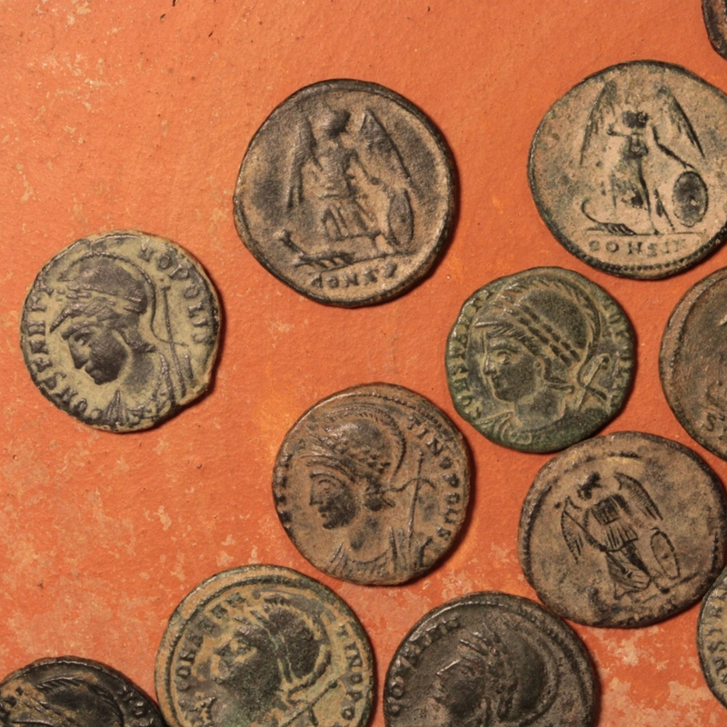 Constantinopolis Coin, City of Constantinople c. 330 to 348 CE Rom