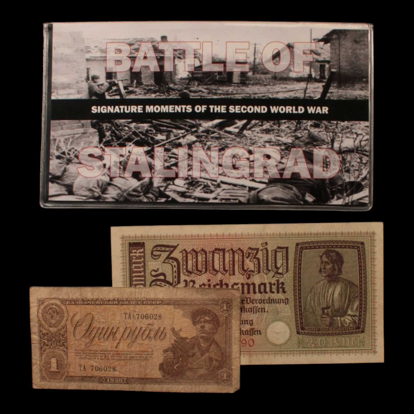 WWII: German & Soviet Banknote Set - 1938 to 1945 - World War II