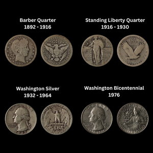 The U.S. Quarter, Four 20th Century Designs - 1892 to 1976 - United States