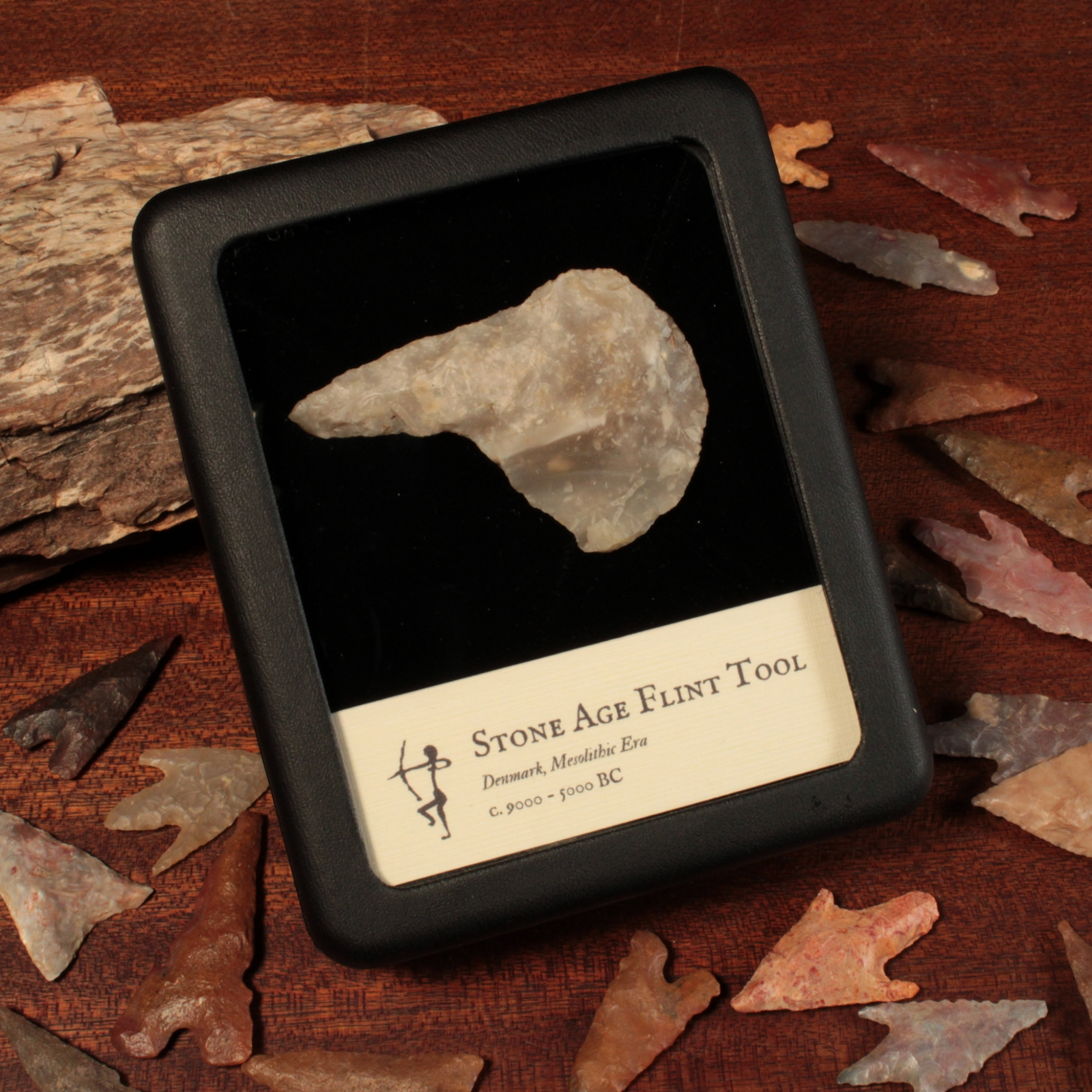 Danish Mesolithic Stone Tool, 2.3 inches (Hand Axe) - c. 9000 to 5000 BCE - Denmark - 1/17/23 Auction