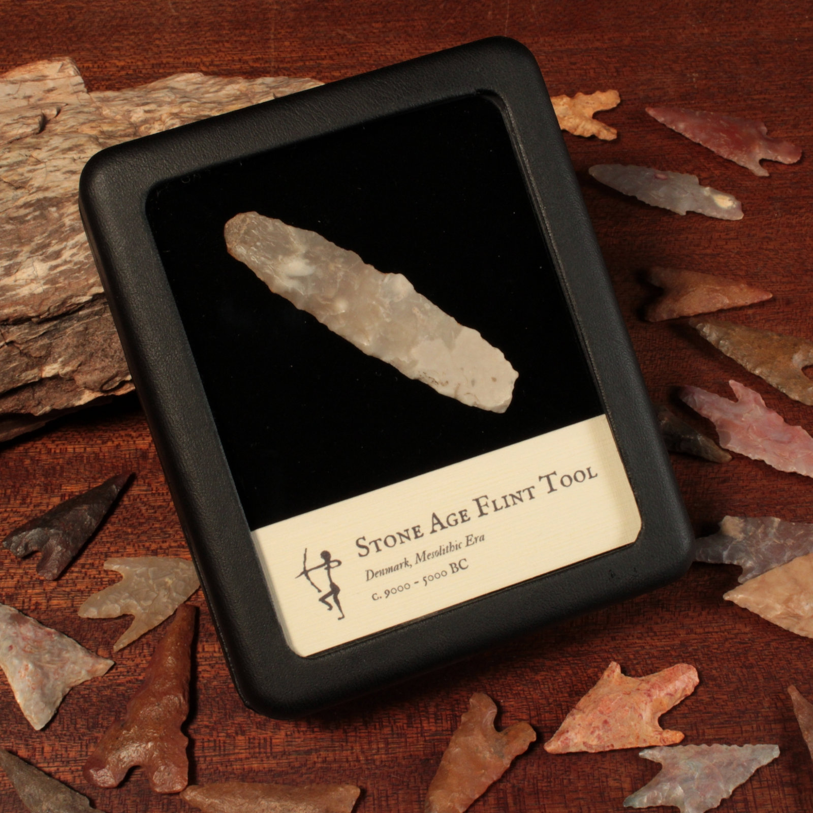 Danish Mesolithic Stone Tool, 2.5 inches (Blade or Scraper) - c. 9000 to 5000 BCE - Denmark - 1/17/23 Auction