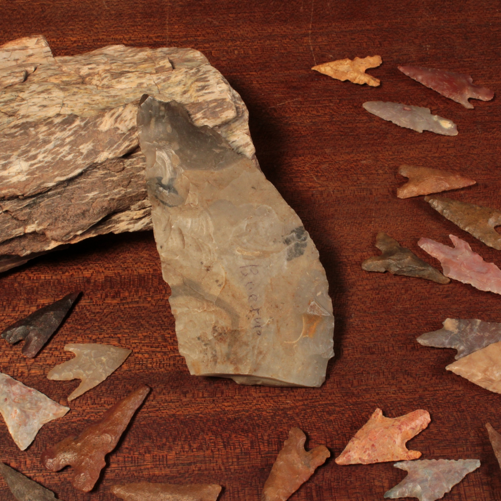 Danish Mesolithic Stone Tool, 4.3 inches (Knife or Dagger) - c. 9000 to 5000 BCE - Denmark - 1/17/23 Auction