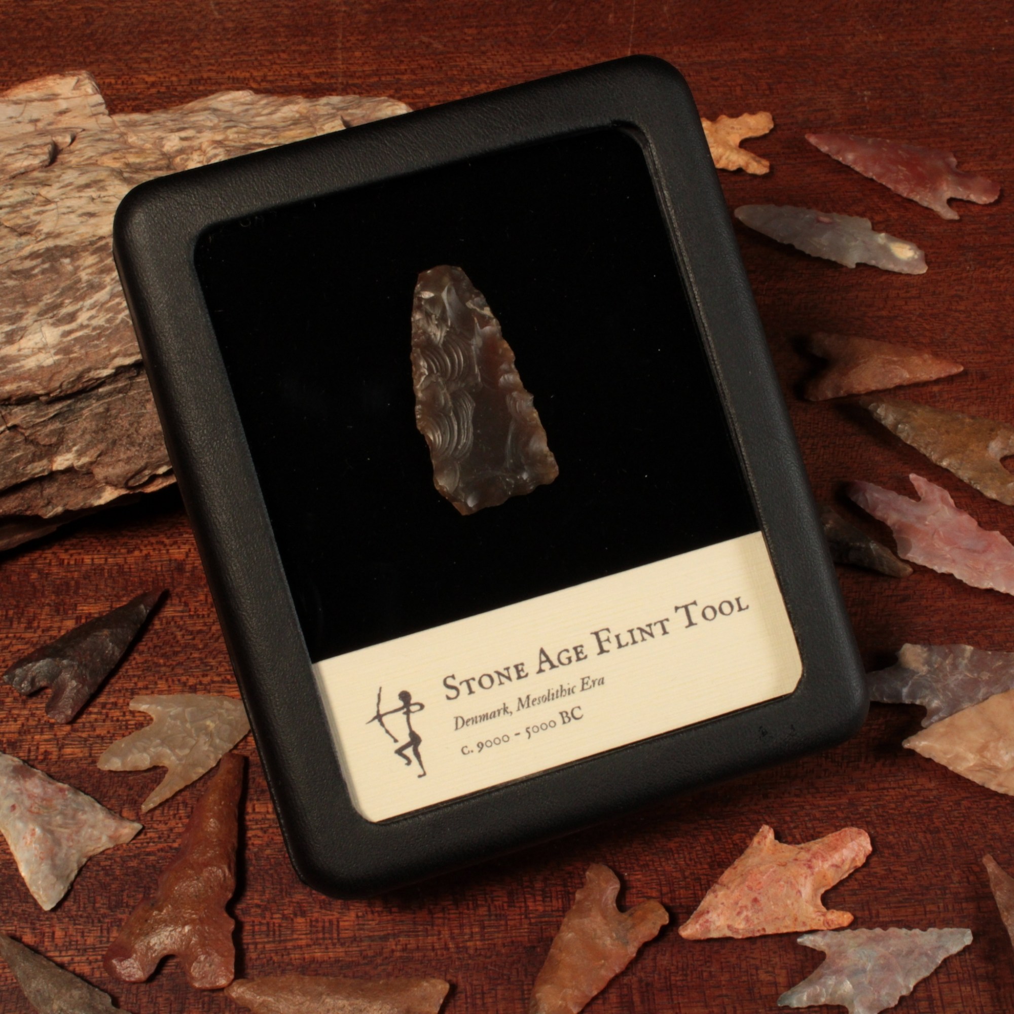 Danish Mesolithic Stone Tool, 1.5 inches - c. 9000 to 5000 BCE - Denmark - 1/17/23 Auction