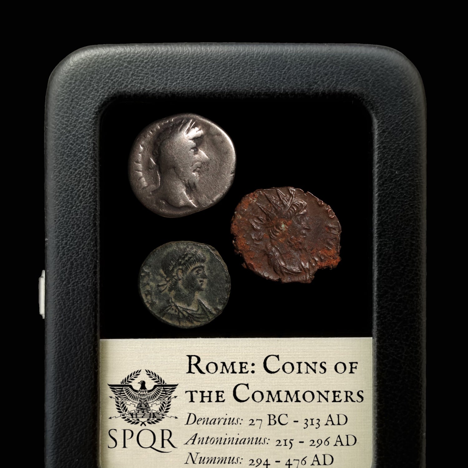 Coins of the Roman Commoner (Collection of 3 Affordable Ancient Coins) - 27 BCE to 476 CE - Roman Empire
