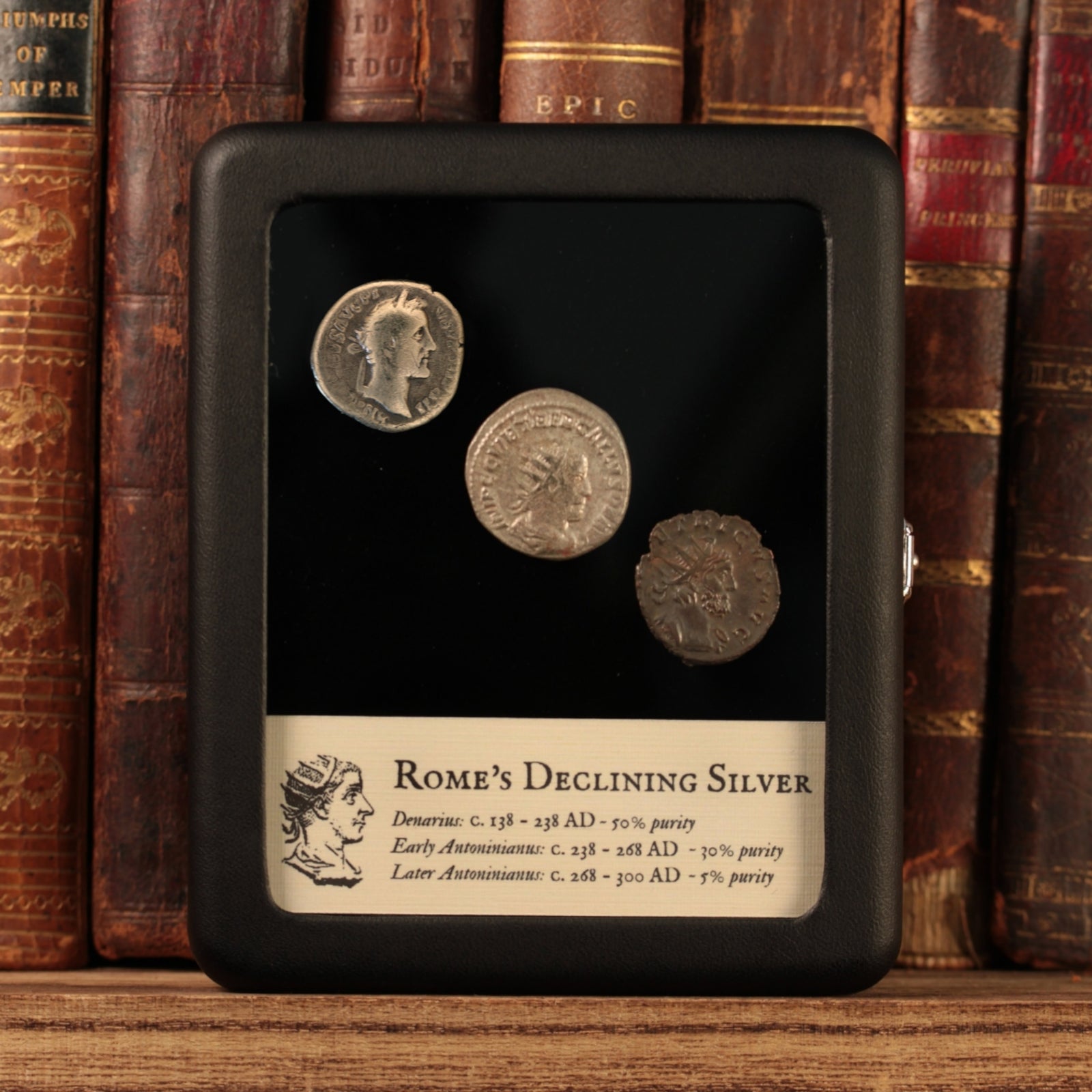 The Decline of Roman Silver, Three Coin Collection - c. 193 to 300 CE - Roman Empire