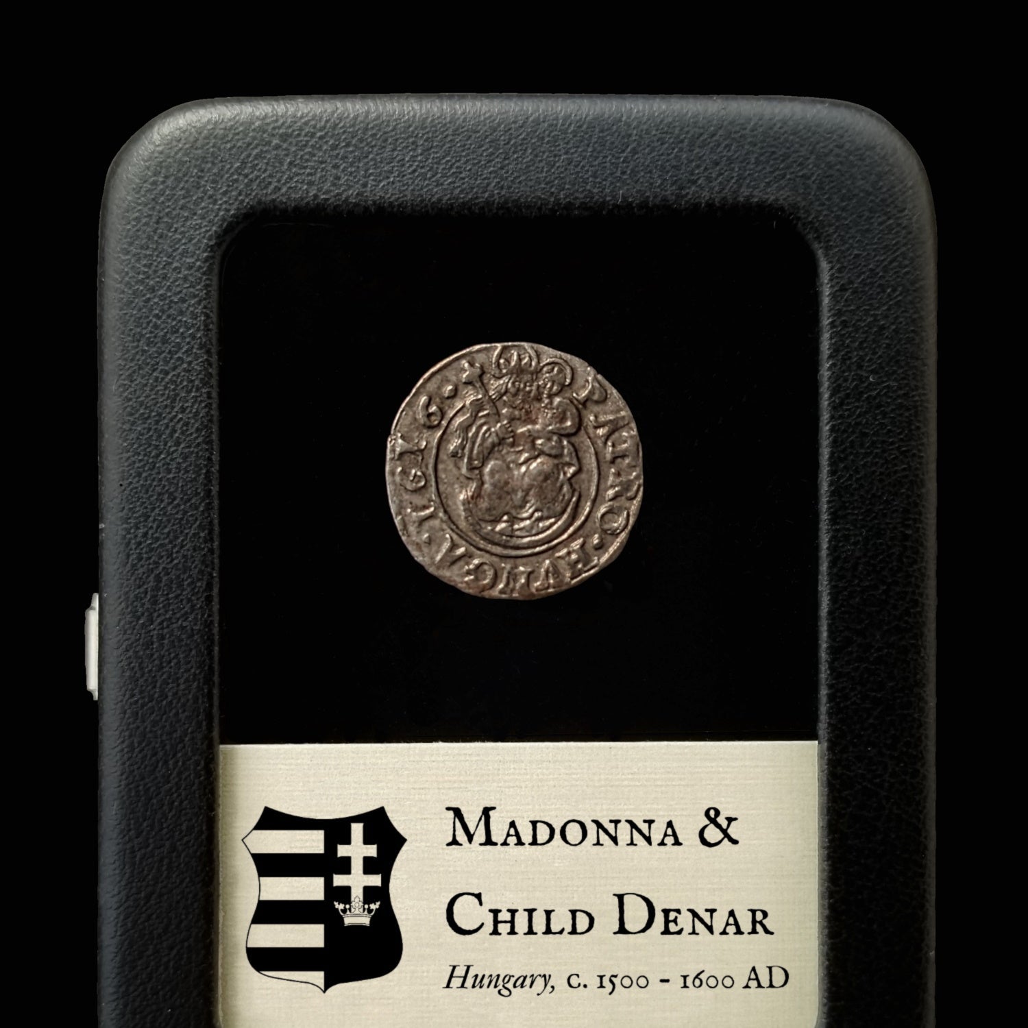 Hungary, Madonna & Child Silver Denar - c. 1500 to 1600 CE - Kingdom of Hungary