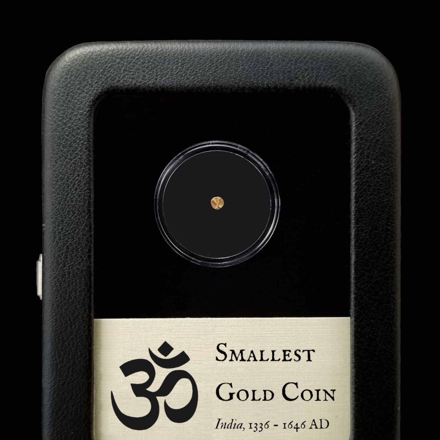 India, Smallest Gold Coin in History - 1300's AD - Vijayanagara Empire