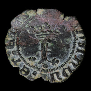 Spain, King Ferdinand V & Queen Isabella I, Billon 1 Blanca - 1497 to 1566 CE - Spain