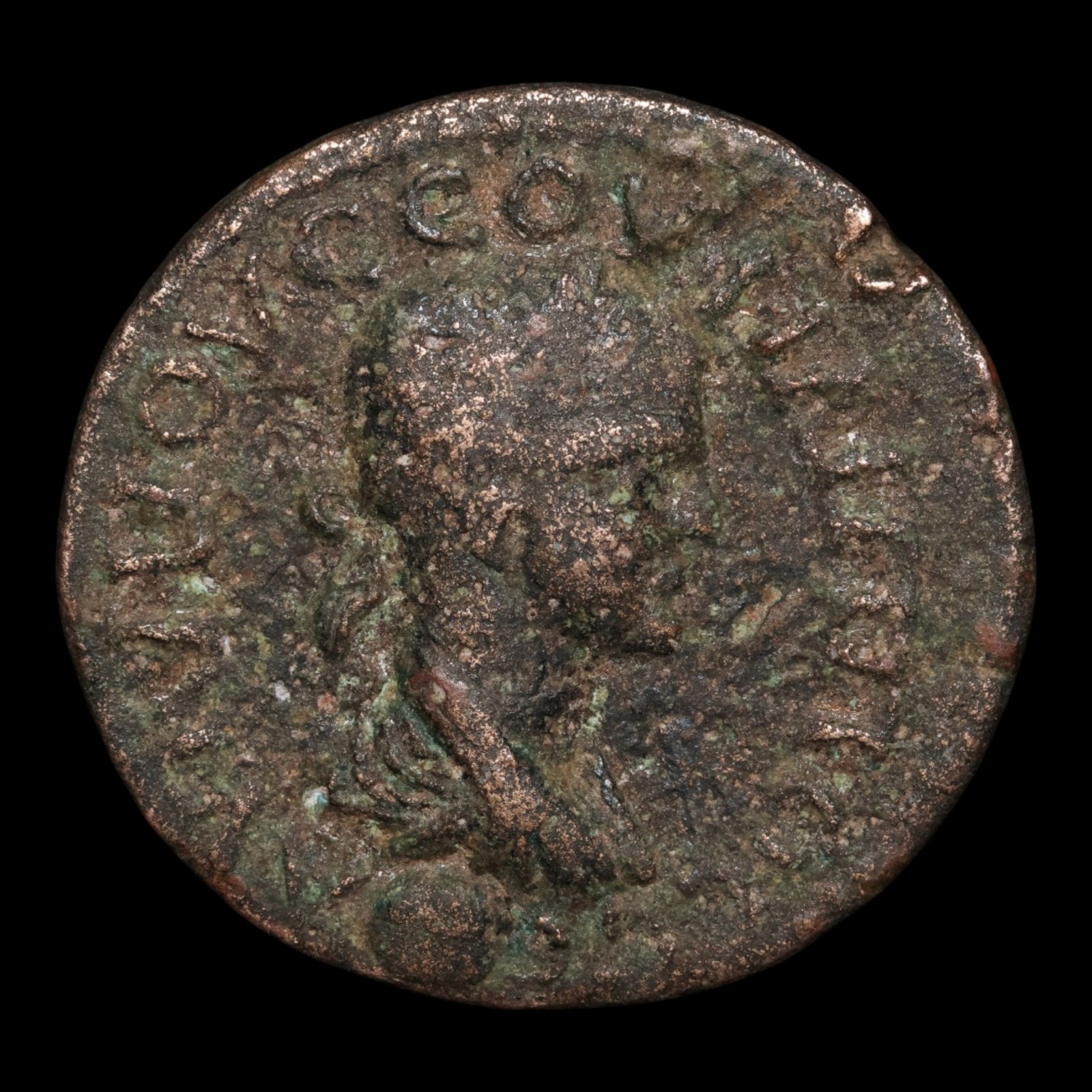 Pamphylia, Perge, Emperor Philip II, AE Unit, Tyche (Goddess of Luck) - c. 244 to 249 CE - Roman Provinces