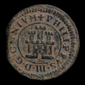 Spain, King Philip III, 2 Maravedis, Segovia Mint - 1598 CE - Spanish Empire