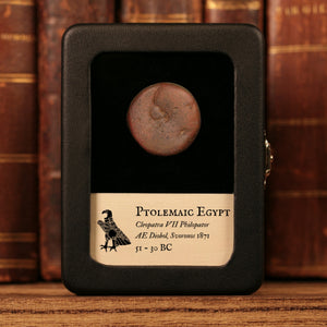 Ptolemaic Kingdom of Egypt, Queen Cleopatra VII, AE Diobol - 51 to 30 BCE - Ancient Egypt