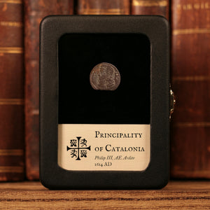 Principality of Catalonia, Philip III, Copper Ardite - 1614 CE - Spanish States