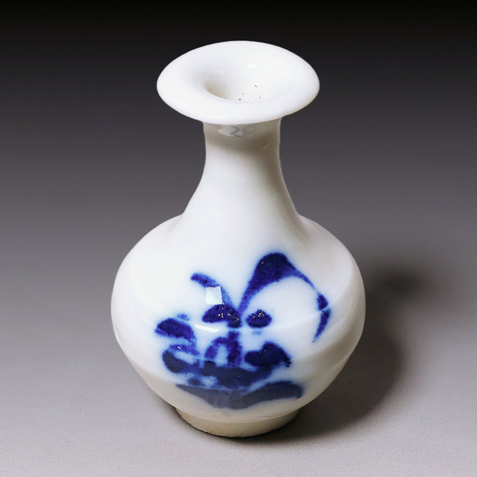 Ming Dynasty, Hand Painted Blue and White Miniature Vase