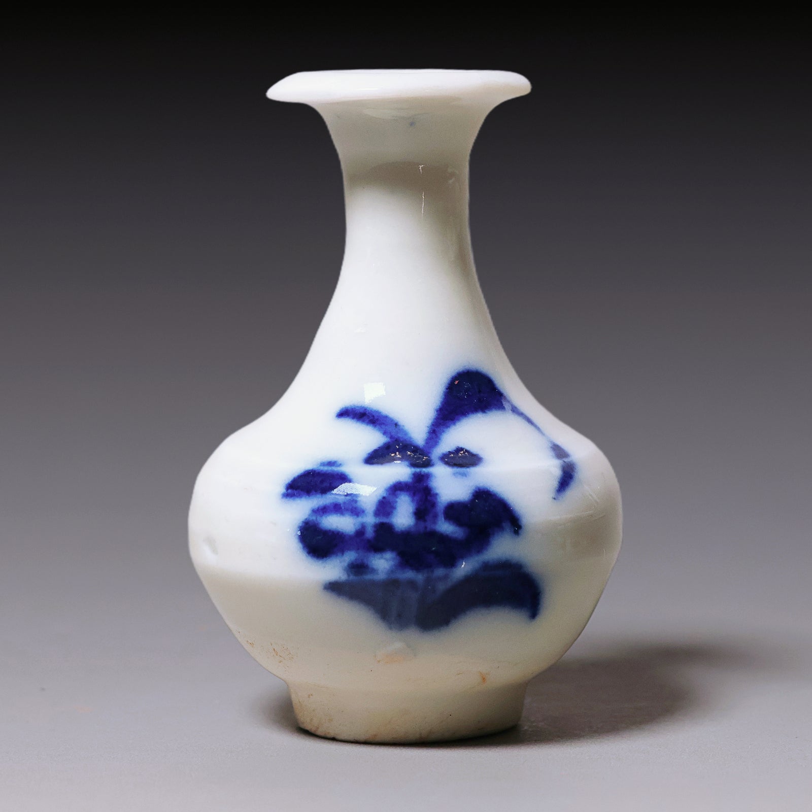 Ming Dynasty, Hand Painted Blue and White Miniature Vase