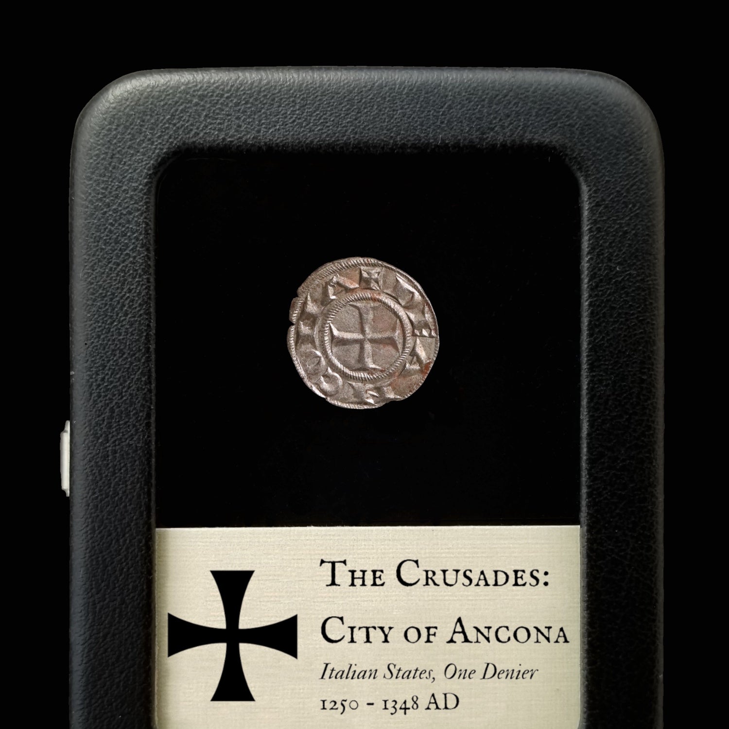 The Crusades, Italy, City of Ancona, 1 Denier - 1250 to 1348 CE - The Crusades