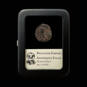 Byzantine Empire, Anonymous Follis, Portrait of Jesus Christ - 969 to 1118 CE - Byzantine Empire