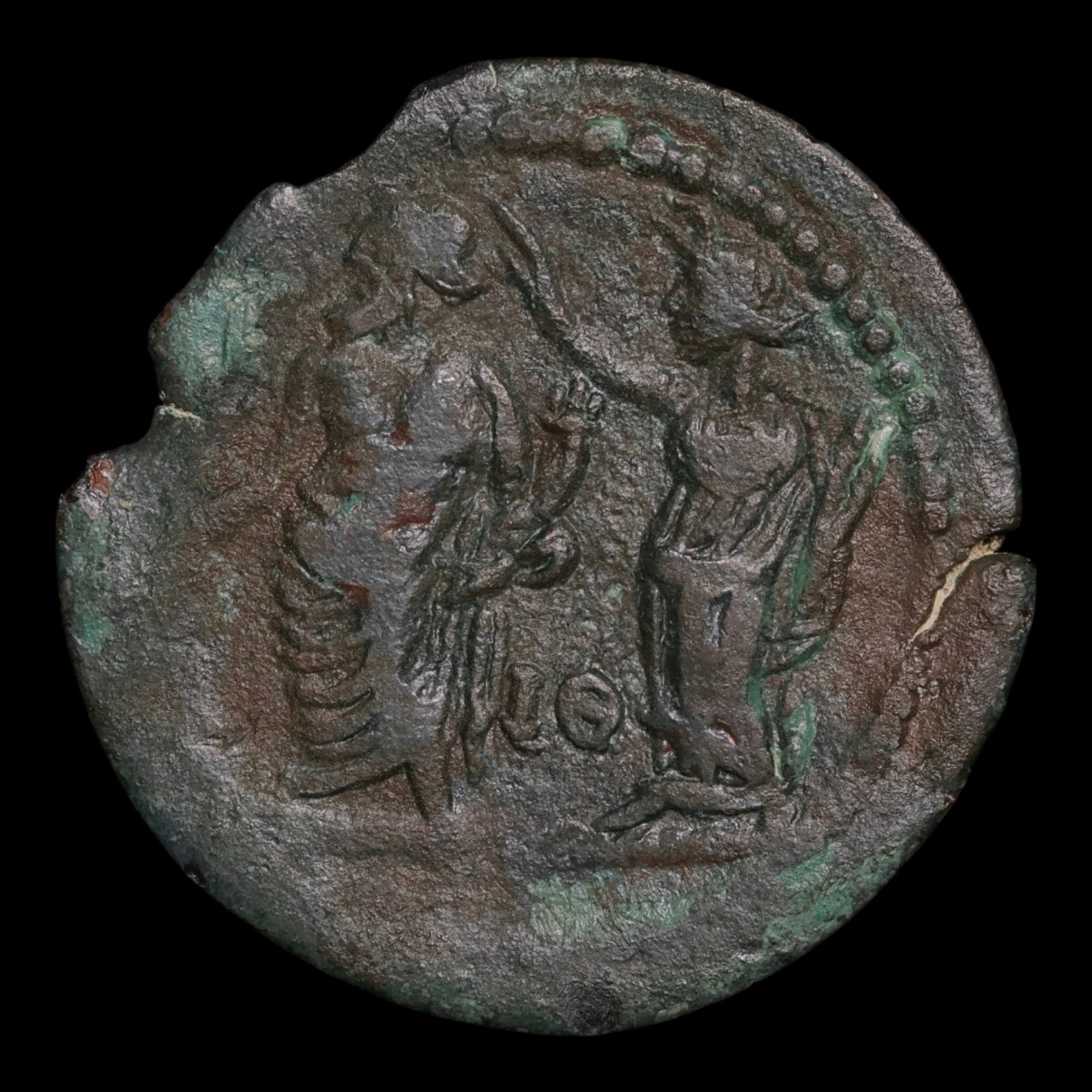 Egypt, Alexandria, Emperor Trajan, AE Drachm, Nilus (God of the Nile River) - 115 to 116 CE - Roman Provinces