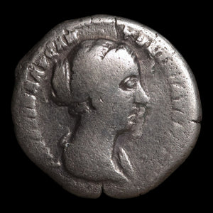 Rome, Empress Faustina II, AR Denarius, Concordia (Goddess of Agreement) - 145 to 161 CE - Roman Empire