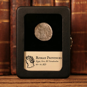 Egypt, Alexandria, Emperor Nero, BI Tetradrachm, Zeus (God of Sky & Thunder) - 66 to 67 CE - Roman Provinces