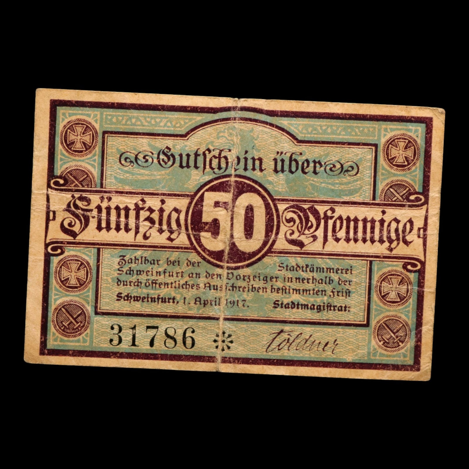German Empire, City of Schweinfurt, 50 Pfennigs (Notgeld)