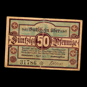 German Empire, City of Schweinfurt, 50 Pfennigs (Notgeld)