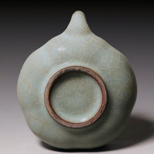 Ming Dynasty, Light Blue Glazed Water Dropper (Calligraphy Tool)
