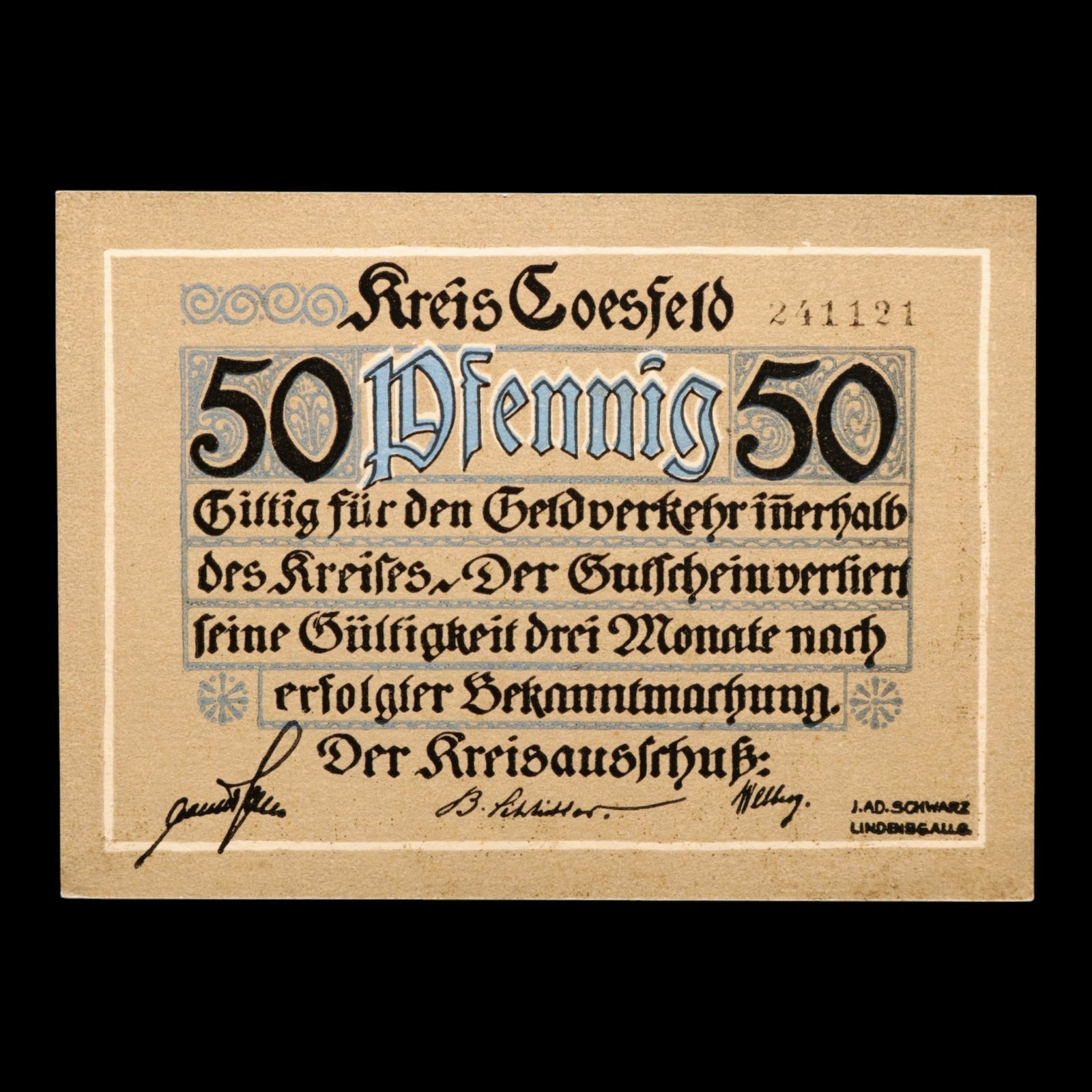 Germany, District of Coesfeld, 50 Pfennigs (Notgeld)