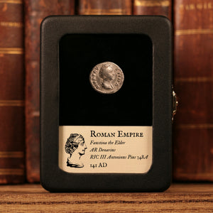 Rome, Faustina the Elder, AR Denarius, Fortuna (Goddess of Fortune) - 141 CE - Roman Empire