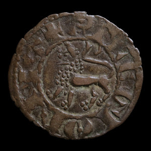 Kingdom of Castile and Leon, King Ferdinand IV, Billon 1 Denier - 1295 to 1312 CE - Spanish States