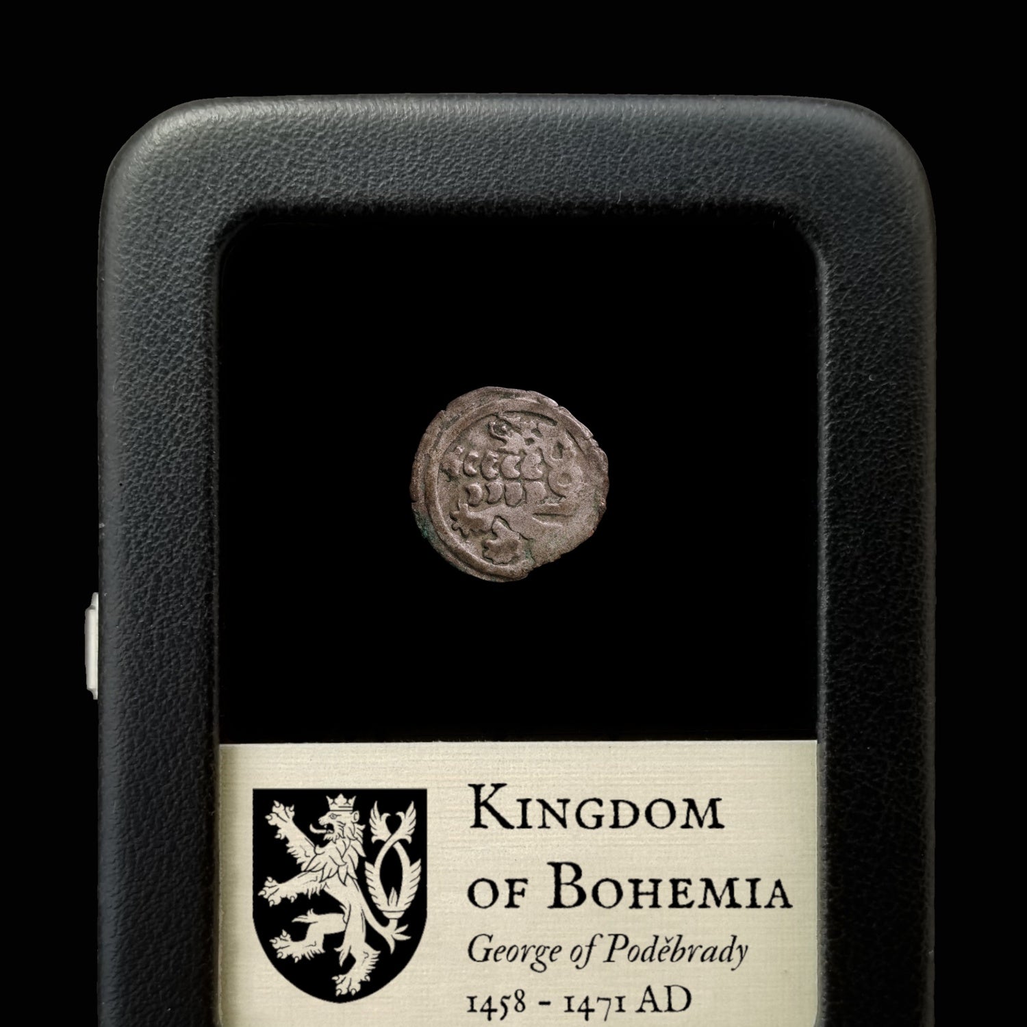 Kingdom of Bohemia, George of Poděbrady, 1 Heller - 1458 to 1471 CE - Medieval Europe