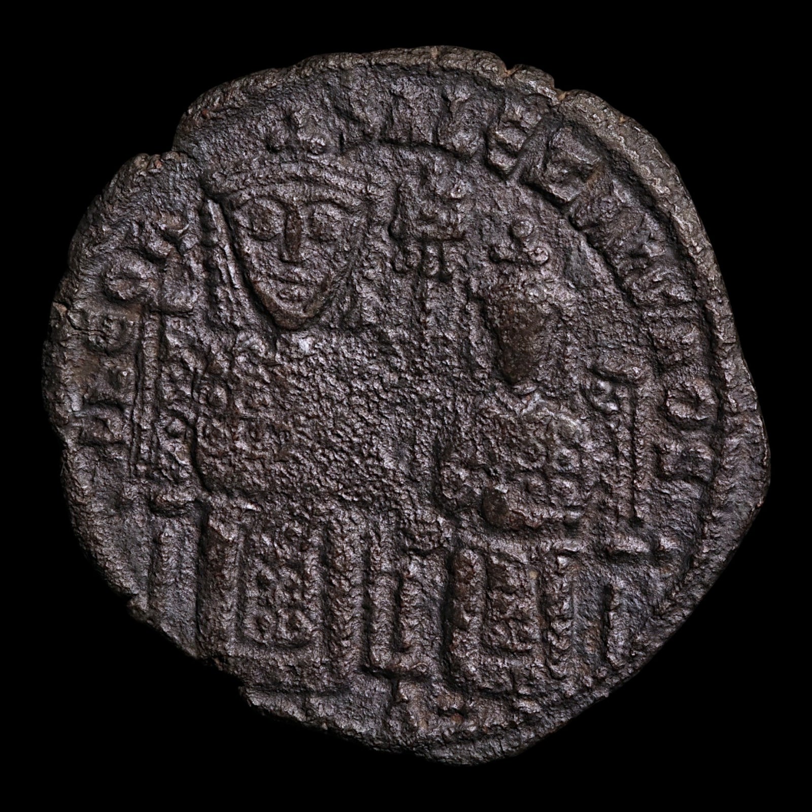 Byzantine Empire, Leo VI with Alexander, AE Follis - 886 to 912 CE - Byzantine Empire